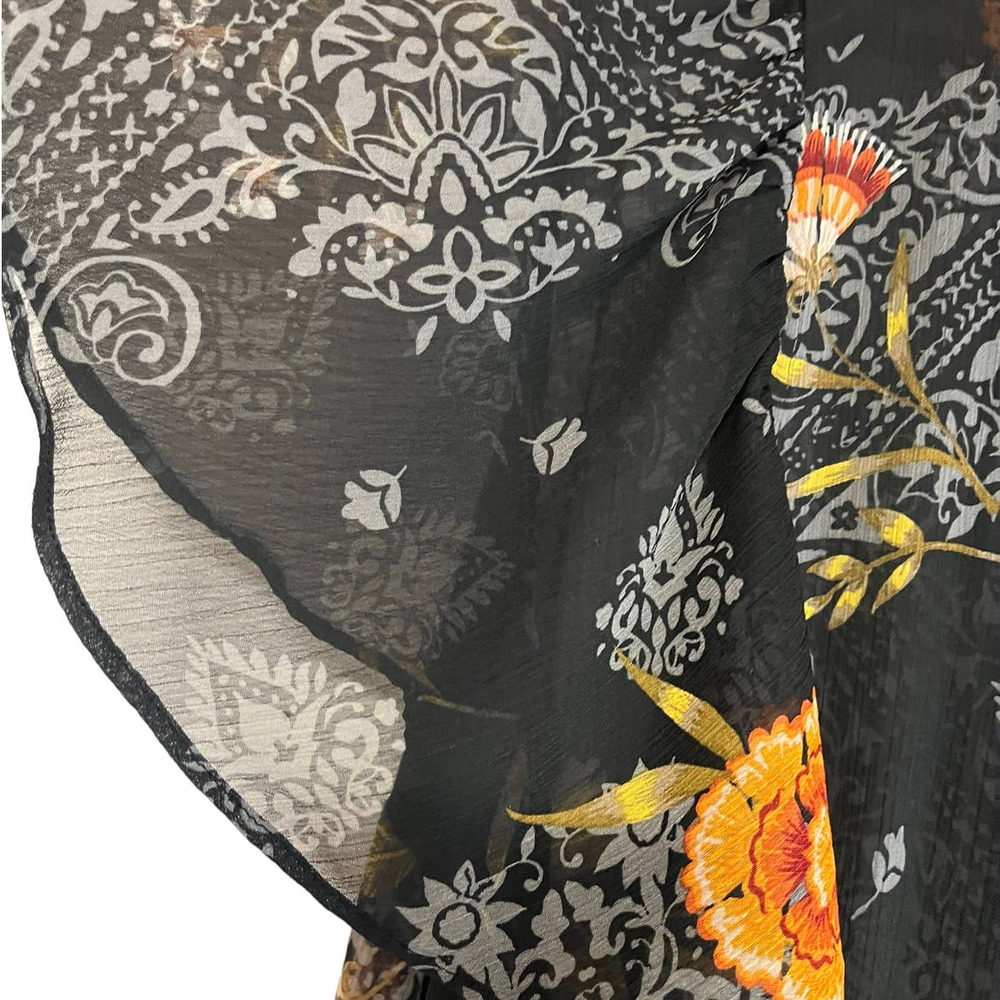 SOLD>>>>Torrid Kaftan Cover Up Sheer Floral - Picture 2 of 6